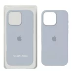 قاب سیلیکونی پاک کنی اورجینال Apple iPhone 16 Pro Max - طوسی (پک اصلی)