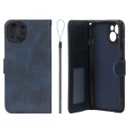 کیف موبایل مگنتی درجه یک داخل خز MNC Plus مدل Apple iPhone 13 / iPhone 14 - سرمه ای