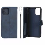 کیف موبایل مگنتی درجه یک داخل خز MNC Plus مدل Apple iPhone 12 Pro / iPhone 12 - سرمه ای