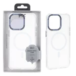 قاب QY مات Magsafe لنز آلومینیومی Apple iPhone 15 Pro Max - سرمه ای (پک دار)