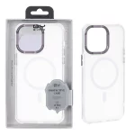 قاب QY مات Magsafe لنز آلومینیومی Apple iPhone 15 Pro Max - بنفش (پک دار)