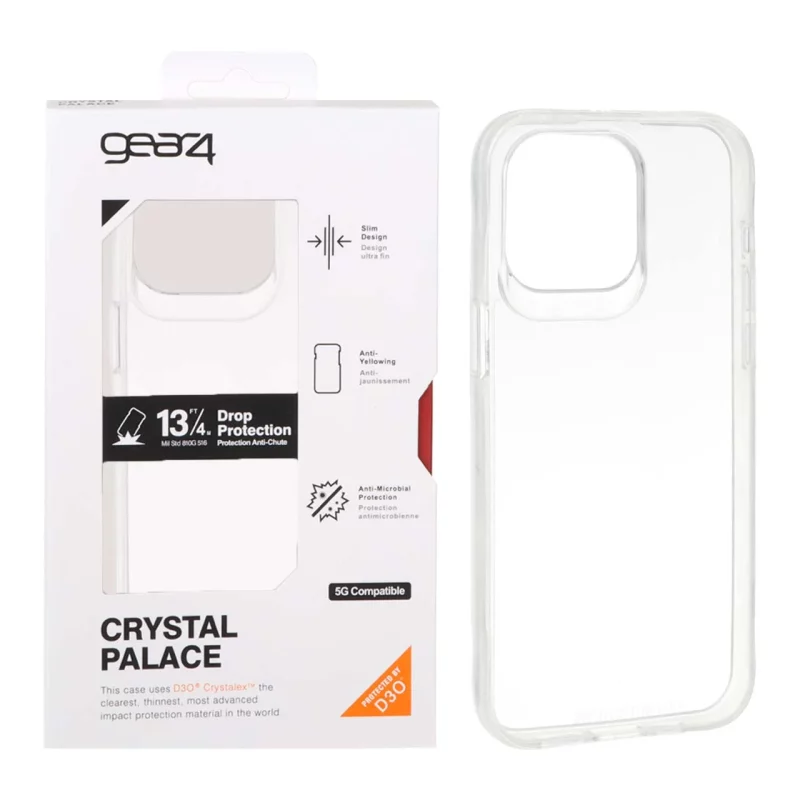 قاب Gear4 Crystal Palace شفاف Apple iPhone 14 Pro Max - (پک دار) - تصویر 2