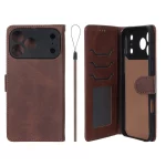 کیف موبایل مگنتی درجه یک داخل خز MNC Plus مدل Apple iPhone 17 Pro Max - قهوه ای