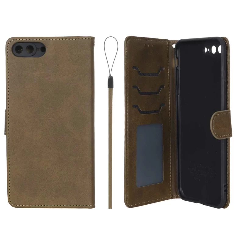 کیف موبایل مگنتی درجه یک داخل خز MNC Plus مدل Apple iPhone 7 Plus / iPhone 8 Plus - سبز زیتونی - تصویر 2