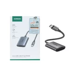 رم ریدر UGREEN Type-C مدل CM401 - مشکی (گارانتی 18 ماهه آسان پیشرو)(80888)