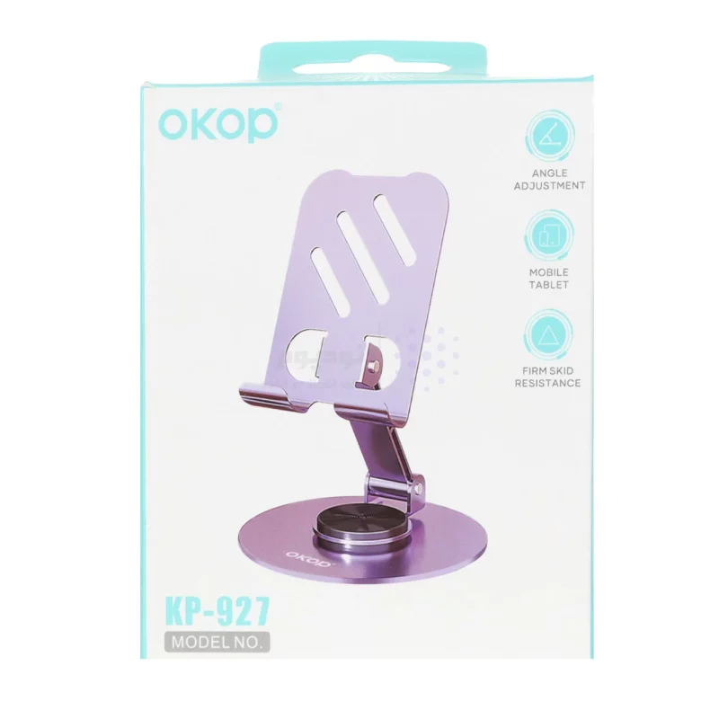 هولدر گوشی موبایل رومیزی Okop مدل KP-927 - مشکی - تصویر 3
