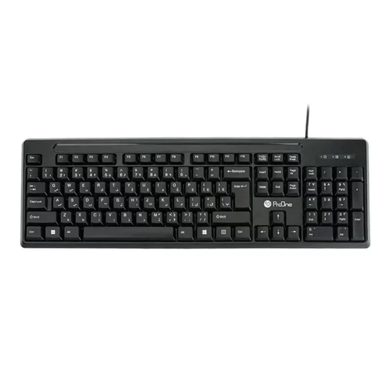 کیبورد باسیم ProOne مدل PKC40 - مشکی - تصویر 2