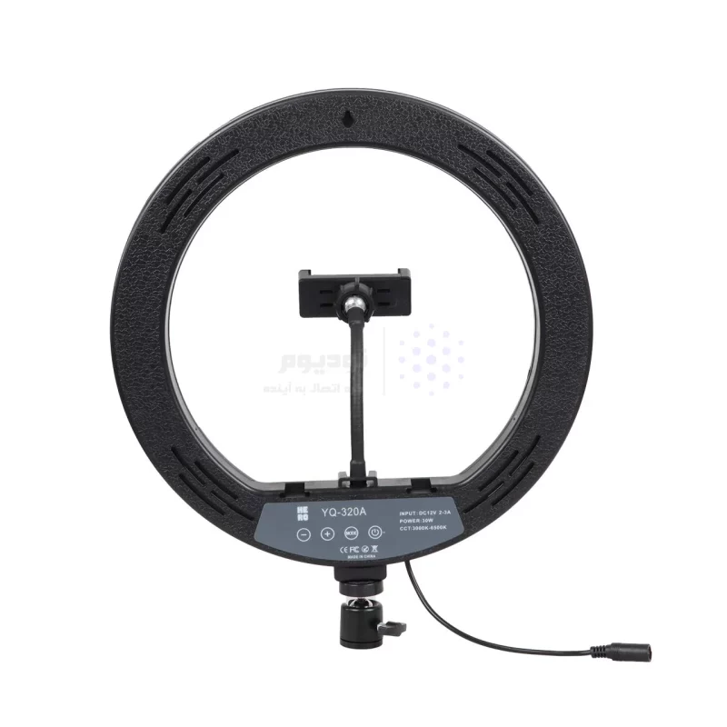 رینگ لایت 12 اینچ Hero مدل YQ-320A (بدون پایه) - تصویر 3