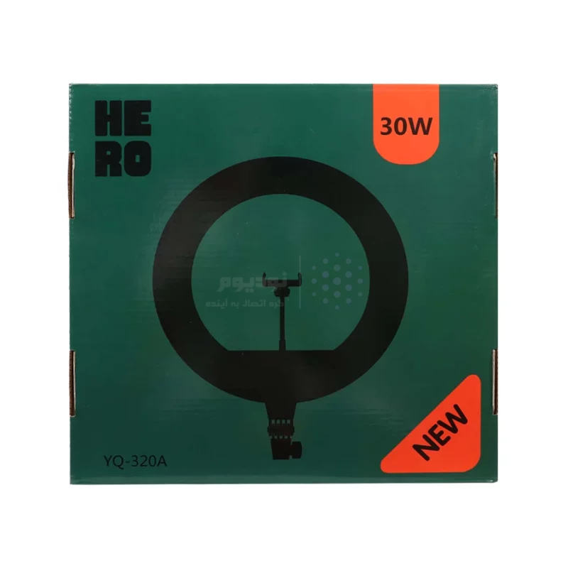 رینگ لایت 12 اینچ Hero مدل YQ-320A (بدون پایه) - تصویر 8