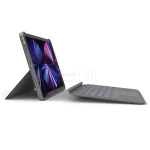 کاور کیبورد دار مغناطیسی بی سیم 10.5 و iPad 10.2 اینچ Wiwu مدل Combo - خاکستری MN - تصویر 5