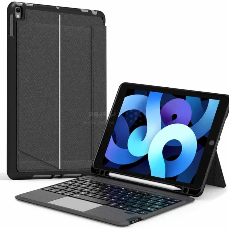 کاور کیبورد دار بی سیم iPad 12.9 اینچ Wiwu مدل MAG TOUCH - مشکی MN - تصویر 8
