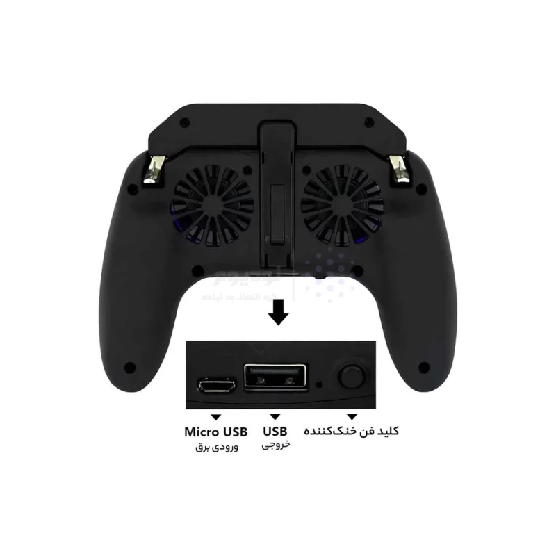 دسته بازی پابجی مدل H10 - مشکی - TCO - تصویر 5