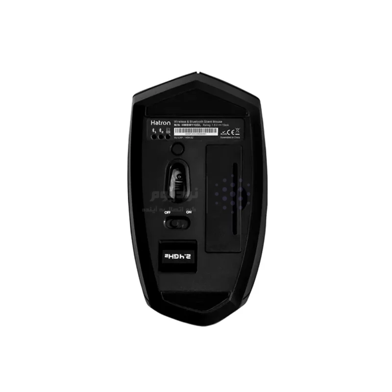 ماوس بی سیم Hatron مدل HMBW110SL - مشکی - تصویر 3