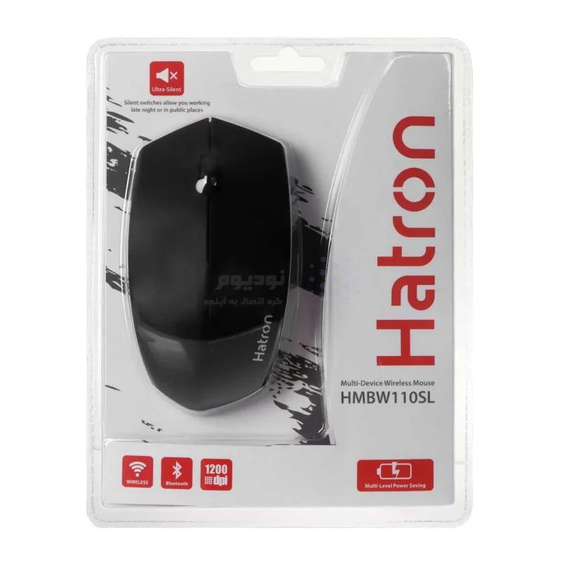 ماوس بی سیم Hatron مدل HMBW110SL - مشکی - تصویر 7