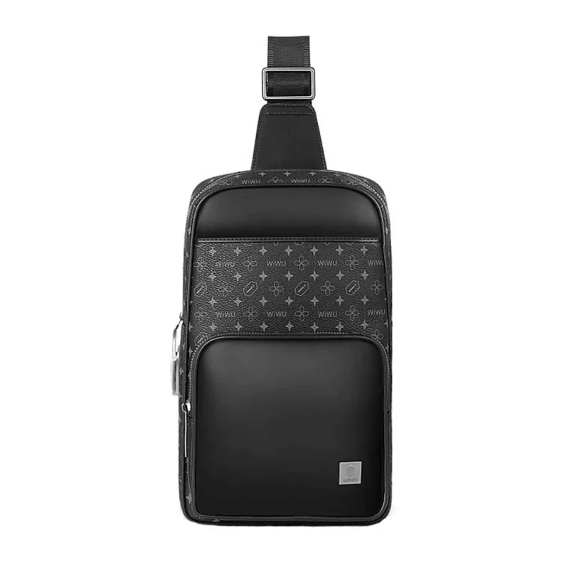کیف تک بند Wiwu مدل Print Lock Crossbody Bag - مشکی - تصویر 2