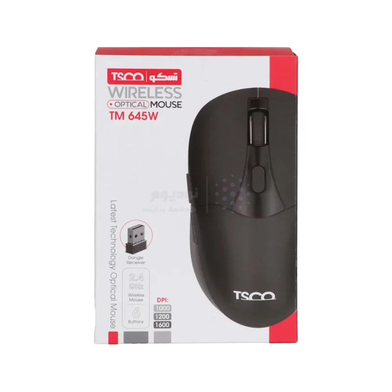 ماوس بی سیم TSCO مدل TM 645W - مشکی - تصویر 8