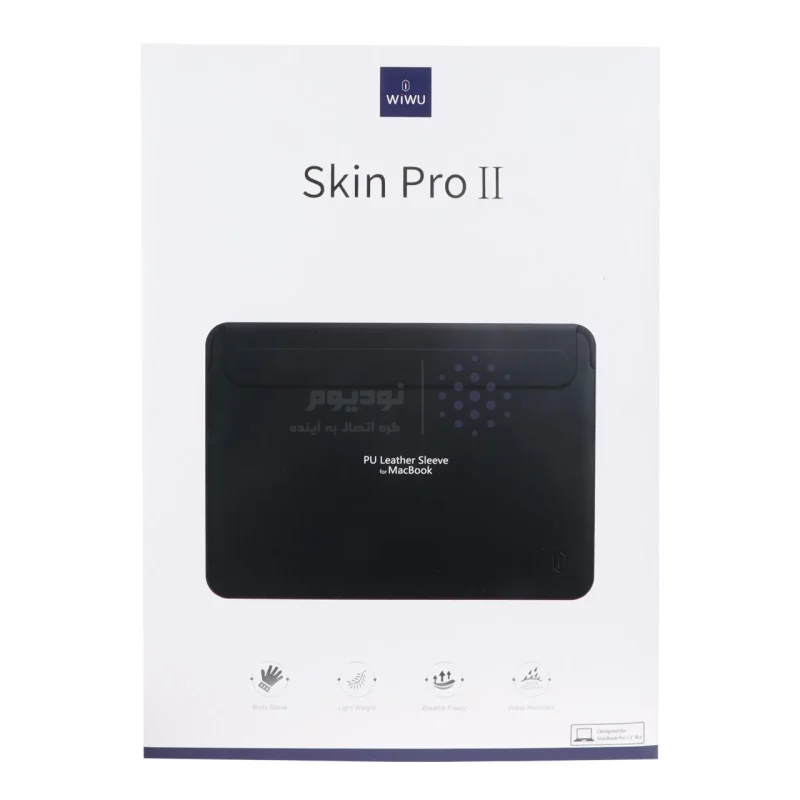 کاور مک بوک 13 اینچی Wiwu مدل Skin Pro II - مشکیMN - تصویر 3