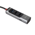 هاب 4 پورت Yesido USB 3.0/Type-C مدل HB19 - خاکستری (گارانتی 18 ماه تعویض نیکان همراه) - تصویر 3