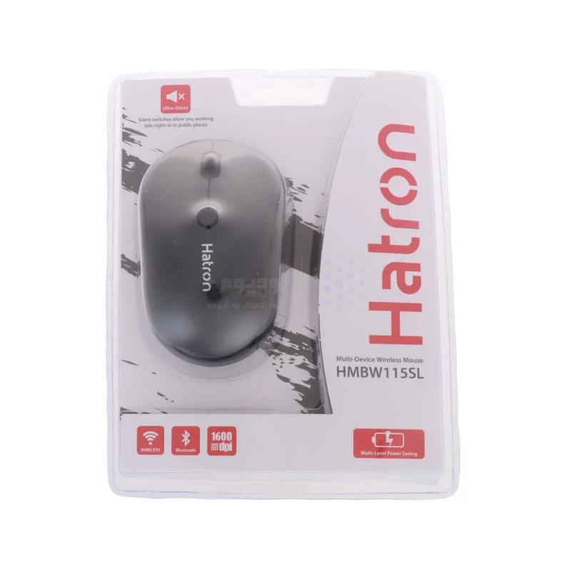 ماوس بی سیم Hatron مدل HMBW115SL - مشکی - تصویر 5