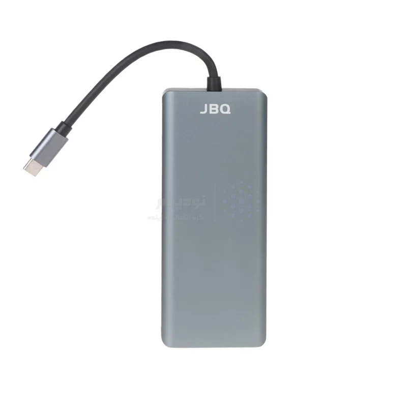 هاب 12 پورت JBQ Type-C مدل HD-1201 - خاکستری (گارانتی یکساله رصاصی) - تصویر 3
