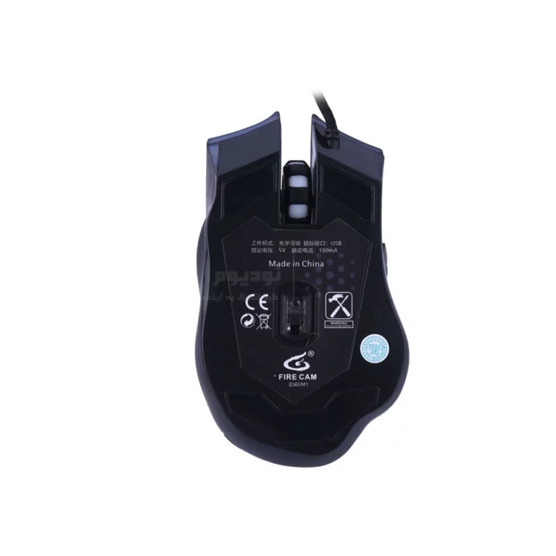 ماوس باسیم گیمینگ FireCam مدل GM1 - مشکی - RYL - تصویر 4