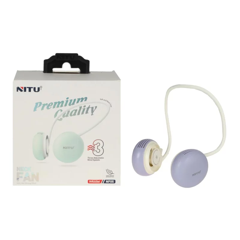 پنکه گردنی قابل حمل Nitu مدل NF05 - بنفش (گارانتی 18 ماه تعویض نیکان همراه) - تصویر 2