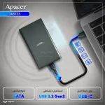 هارد Apacer SSD مدل AS723 Hyperspeed ظرفیت 512GB - مشکی (گارانتی متین) - تصویر 6