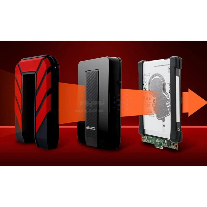 هارد اکسترنال ADATA مدل HD710 Pro ظرفیت 2TB - قرمز (گارانتی شرکت آونگ) - تصویر 6