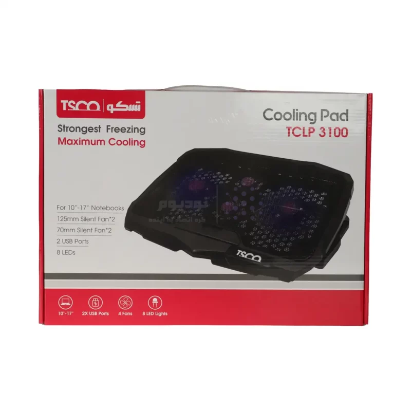 پایه خنک کننده لپ تاپ TSCO مدل TCLP 3100 - مشکی (گارانتی 12 ماهه تسکو) - تصویر 6