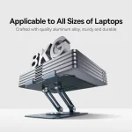 پایه نگهدارنده لپ تاپ Baseus مدل BS-HP017 - خاکستری (گارانتی آونگ) - تصویر 6