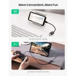 تبدیل UGREEN MicroUSB To USB Female مدل US133 - مشکی(10396) - تصویر 4