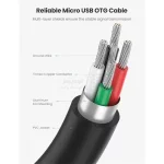 تبدیل UGREEN MicroUSB To USB Female مدل US133 - مشکی(10396) - تصویر 7