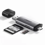 رم ریدر UGREEN Type-C/USB3.0 مدل CM185 - مشکی (گارانتی 18 ماهه آسان پیشرو)(50706) - تصویر 3