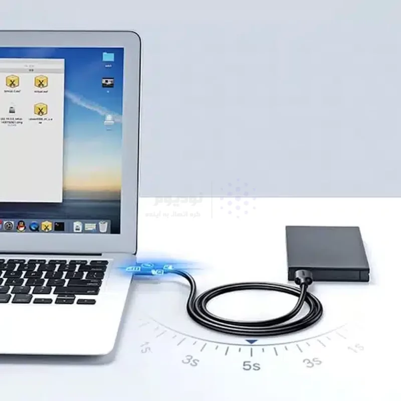 کابل یک و نیم متری UGREEN USB2.0 مدل US102 - مشکی(10310) - تصویر 12