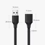 کابل افزایش طول سه متری UGREEN USB2.0 مدل US103 - مشکی(10317) - تصویر 6