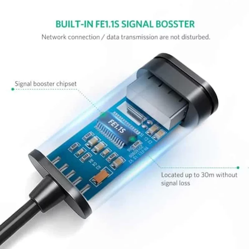 کابل افزایش طول سه متری UGREEN USB2.0 مدل US103 - مشکی(10317) - تصویر 9