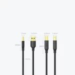 کابل یک متری پرینتر UGREEN مدل US135 - مشکی(20846) - تصویر 8