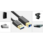کابل یک متری پرینتر UGREEN USB3.0 مدل US210 - مشکی(30753) - تصویر 3