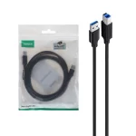 کابل دو متری پرینتر UGREEN USB3.0 مدل US210 - مشکی(10372)