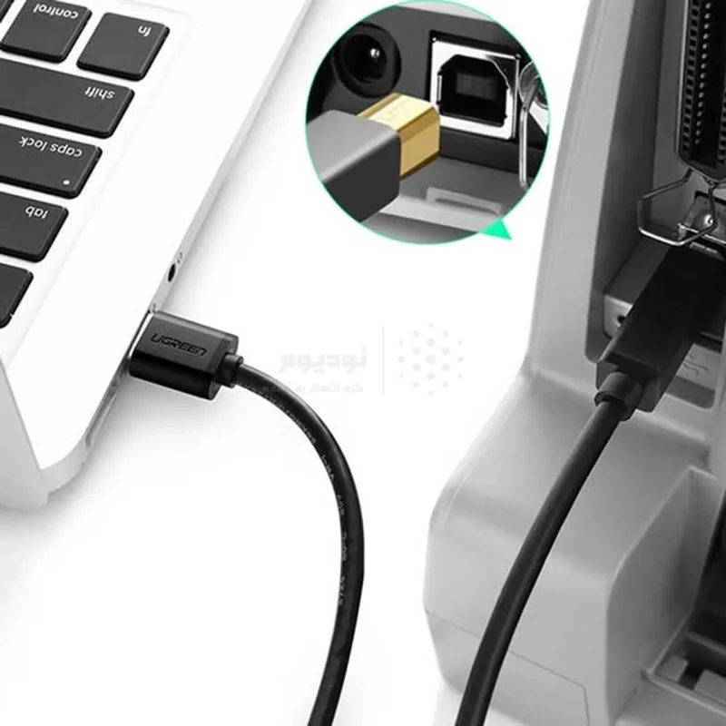 کابل دو متری پرینتر UGREEN USB3.0 مدل US210 - مشکی(10372) - تصویر 4
