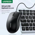 ماوس باسیم UGREEN مدل MU007 - مشکی (گارانتی 18 ماهه آسان پیشرو)(90789) - تصویر 3