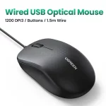 ماوس باسیم UGREEN مدل MU007 - مشکی (گارانتی 18 ماهه آسان پیشرو)(90789) - تصویر 4