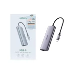 هاب 5 پورت UGREEN Type-C مدل CM252 - خاکستری (گارانتی 18 ماهه آسان پیشرو)(60718)