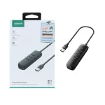 هاب 4 پورت UGREEN مدل CM416 - مشکی (گارانتی 18 ماهه آسان پیشرو)(10915)