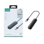 هاب 4 پورت UGREEN مدل CM416 با کابل یک متری - مشکی (گارانتی 18 ماهه آسان پیشرو)(80657)