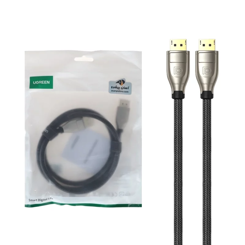کابل یک متری UGREEN DP مدل DP112 - مشکی(60842) - تصویر 2
