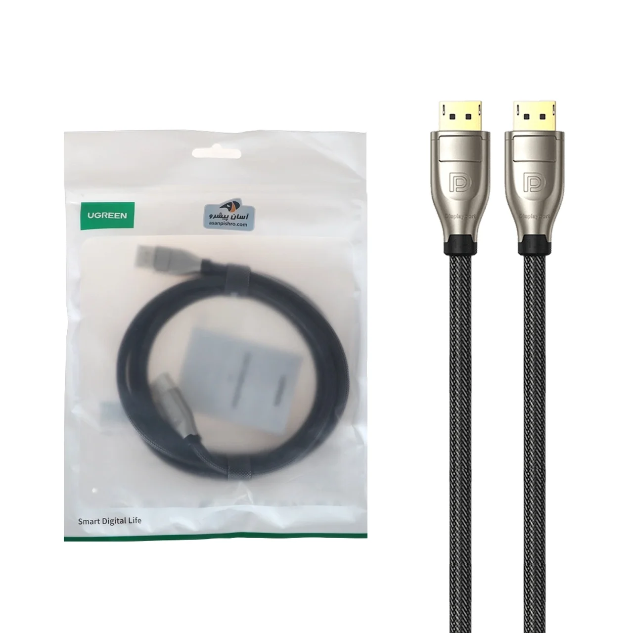 2541-4574898-1 کابل دو متری UGREEN DP مدل DP112 - مشکی(60843) - تصویر 1