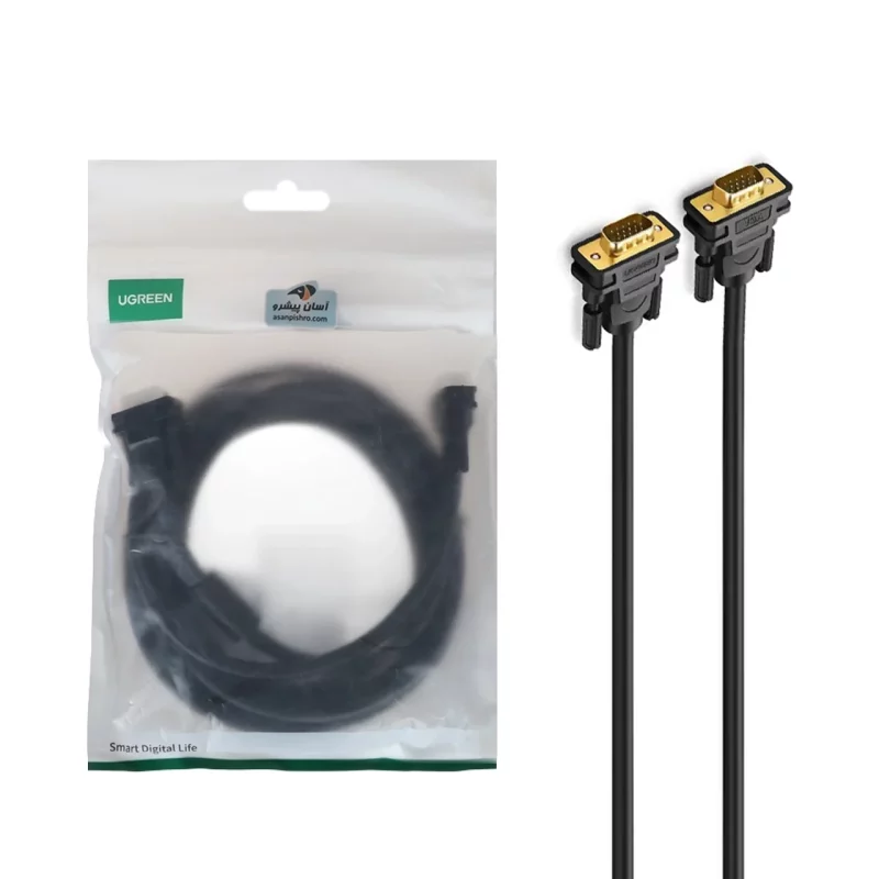 کابل سه متری UGREEN VGA مدل VG101 - مشکی(11631) - تصویر 2
