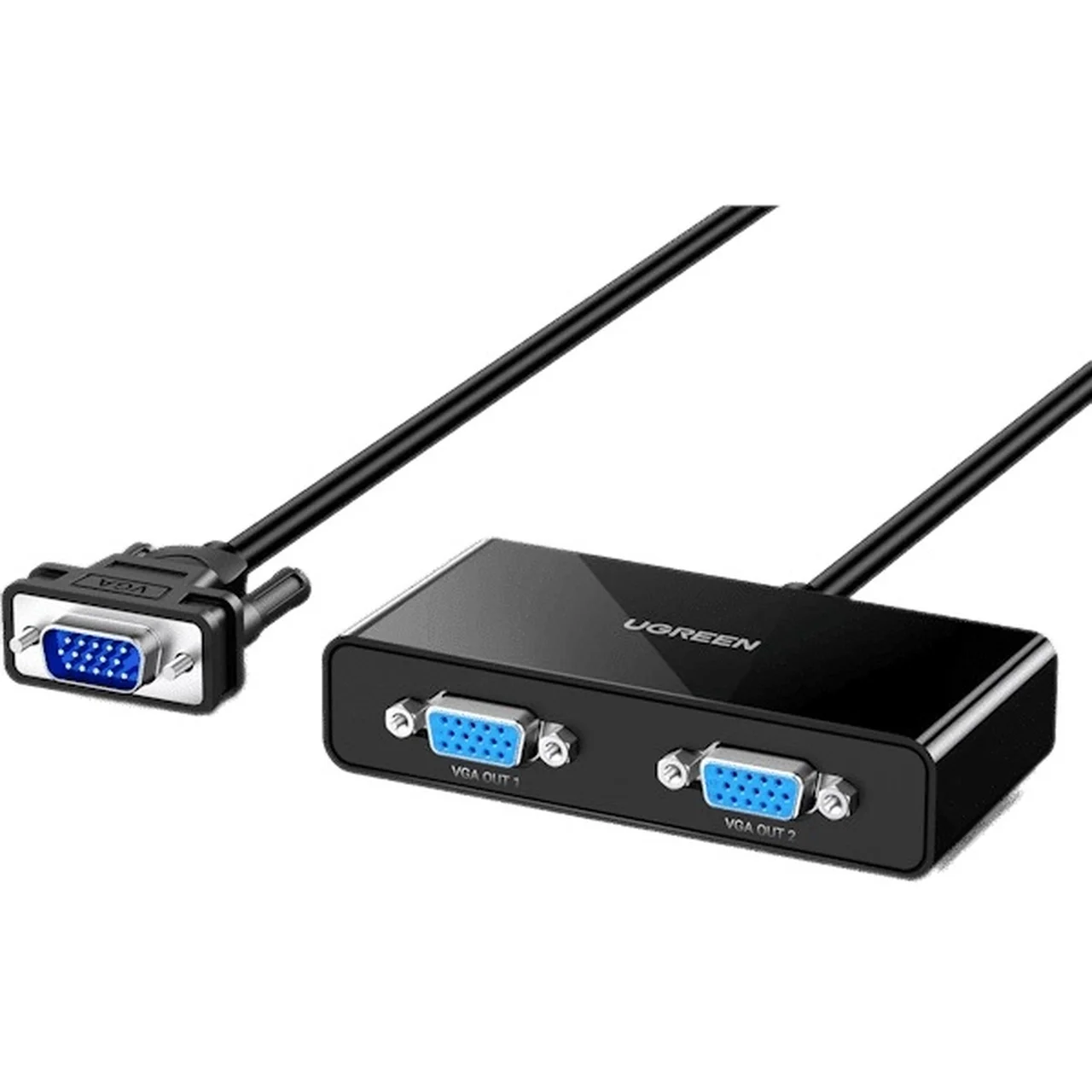 2541-4574922-1 اسپلیتر یک به دو UGREEN VGA مدل 40254 - مشکی(20918) - تصویر 1