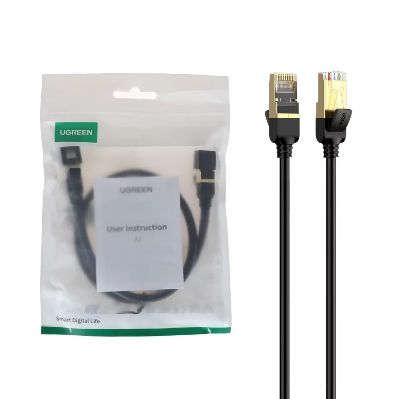 کابل شبکه نیم متری UGREEN CAT7 مدل NW107 - مشکی(11229) - تصویر 2